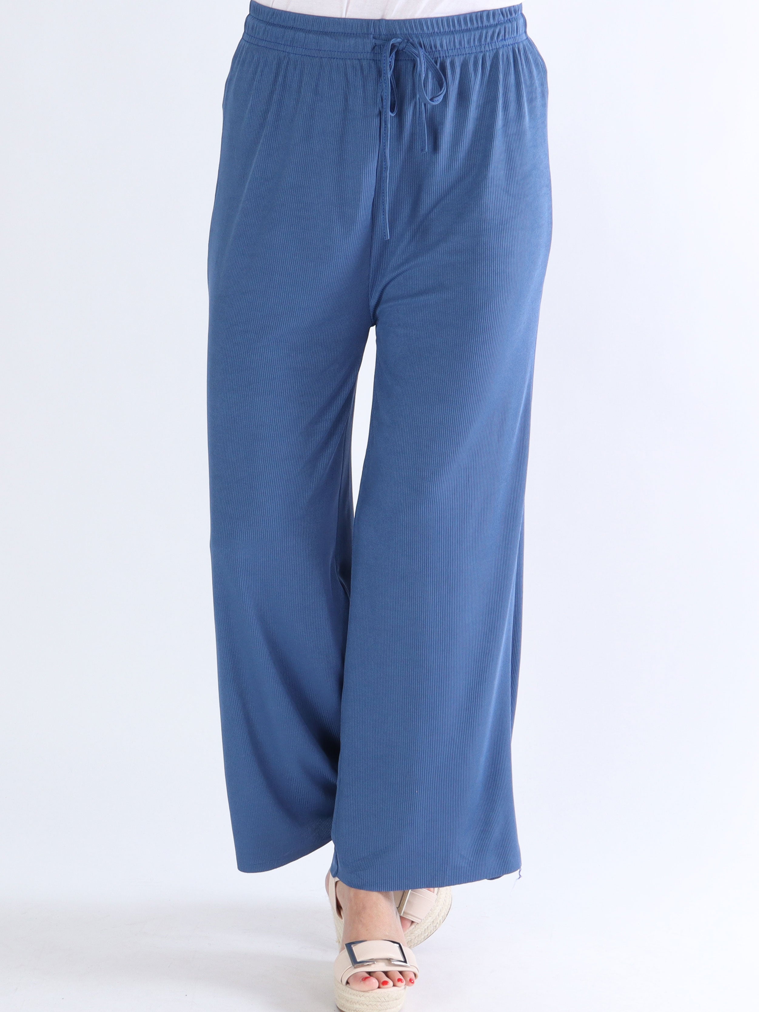 Pernille - Vida byxor i ribb